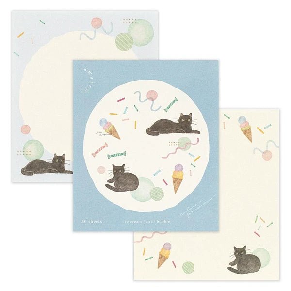 Bloc - notes japonais | Awairo | Chat Noir - NB Co Ltd - millenotes