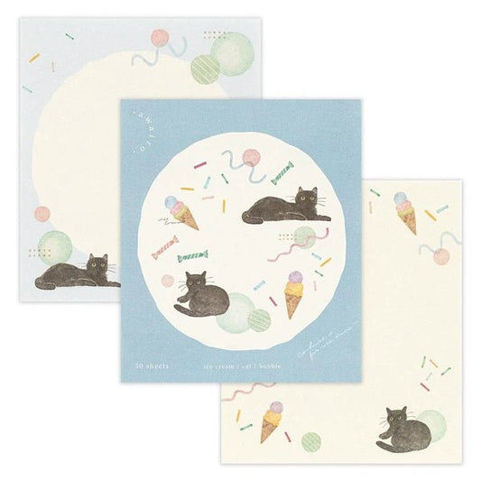 Bloc - notes japonais | Awairo | Chat Noir - NB Co Ltd - millenotes