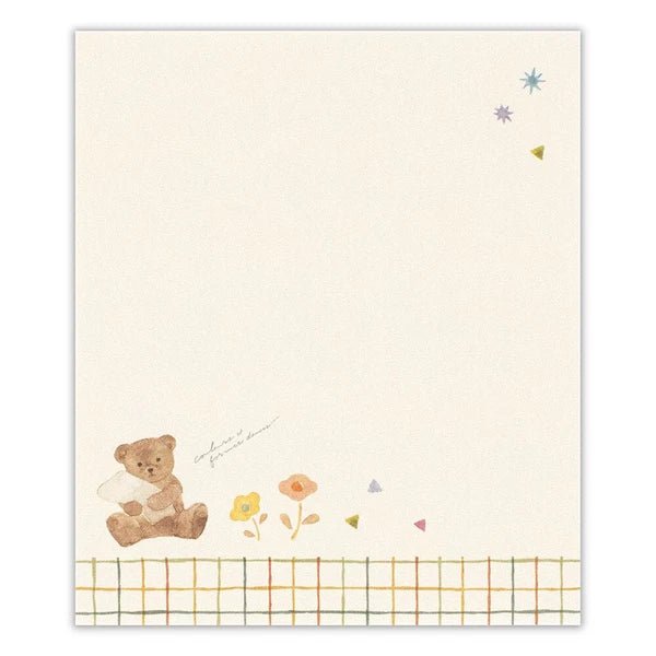 Bloc - notes japonais | Awairo | Ours en Peluche - NB Co Ltd - millenotes