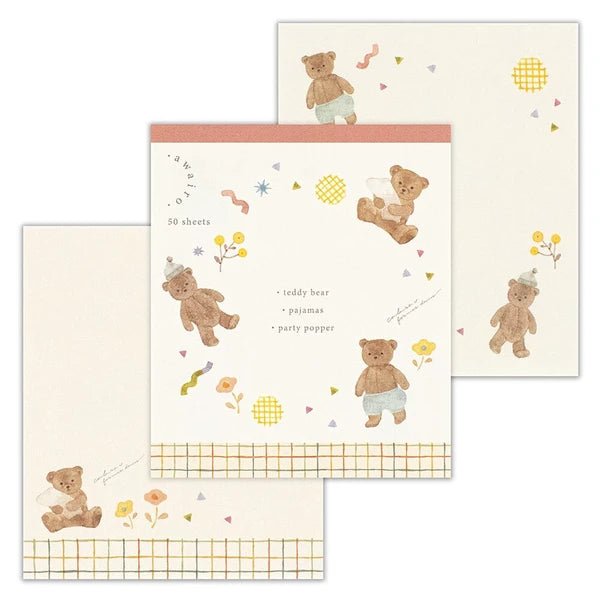 Bloc - notes japonais | Awairo | Ours en Peluche - NB Co Ltd - millenotes