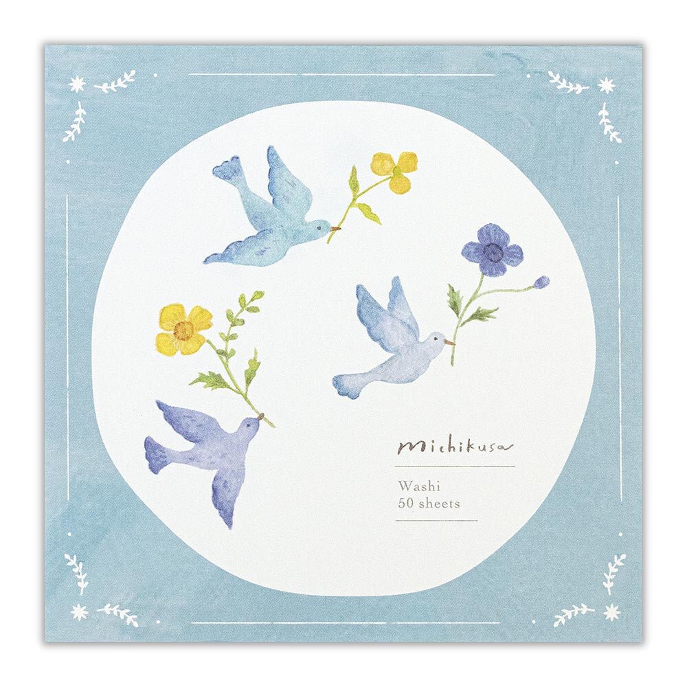 Bloc - notes japonais | Michikusa | Oiseau Bleu - NB Co Ltd - millenotes