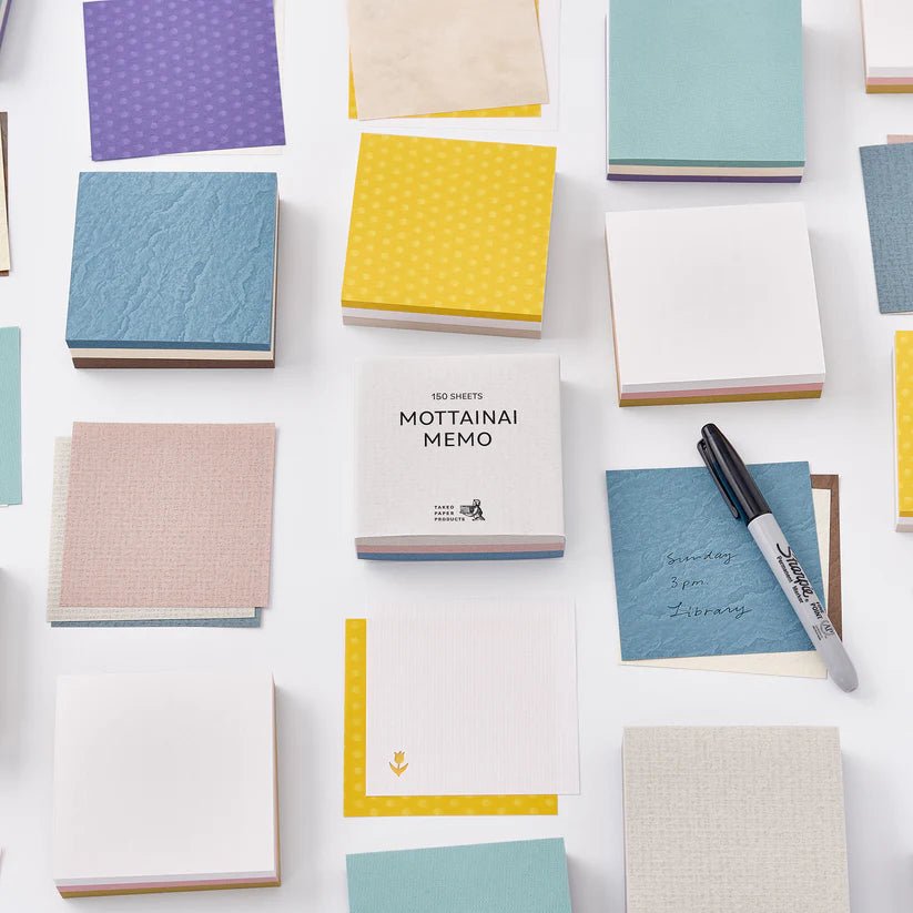 Bloc - notes TAKEO PAPER | MOTTAINAI MEMO | Papier Texturé | Var. 17 - TAKEO PAPER - millenotes