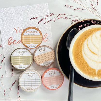 Masking tape | LETTOON | Butterscotch Grid