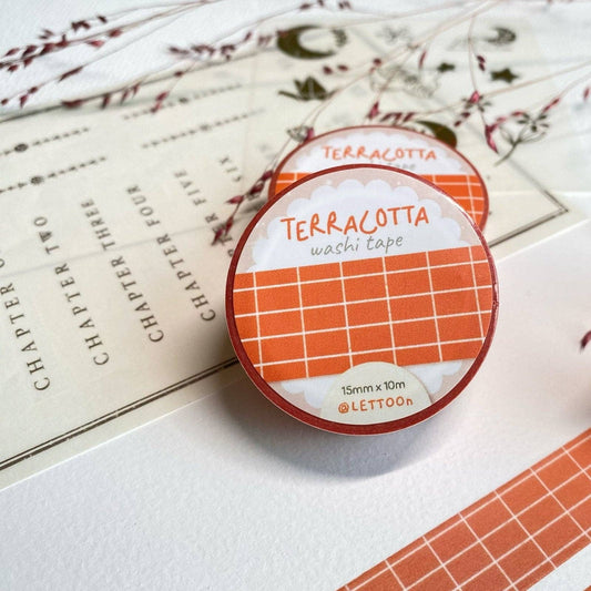 Masking tape | LETTOON | Terracotta Grid