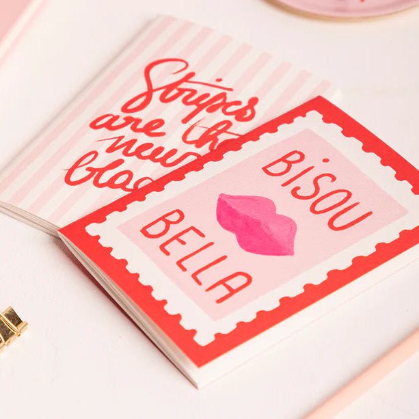 Carnet de Notes | ATWTS | DUO A6 Bisous Bella Stripes - All The Ways To Say - millenotes