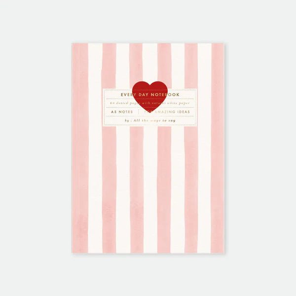 Carnet de Notes | ATWTS | Pink Stripes A5 - All The Ways To Say - millenotes