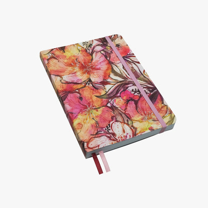 Carnet de Notes Blossom of Fire | Idéal pour Bullet Journal, A5 Pointillé 120g - Devangari - art - millenotes