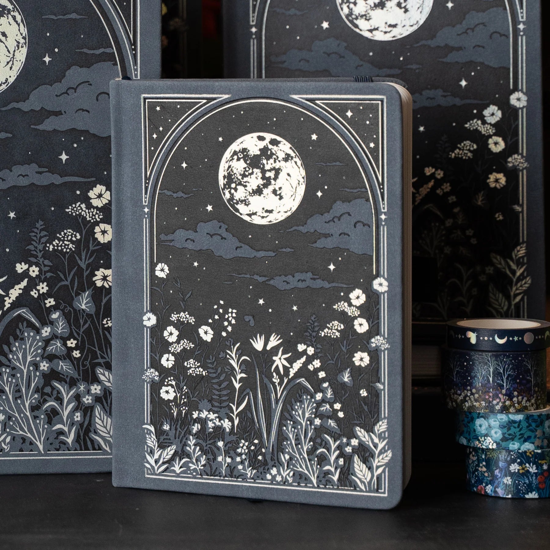 Carnet de Notes Bullet Journal Archer and Olive | Moonlit garden A5 à points - Archer & Olive - A5 - millenotes