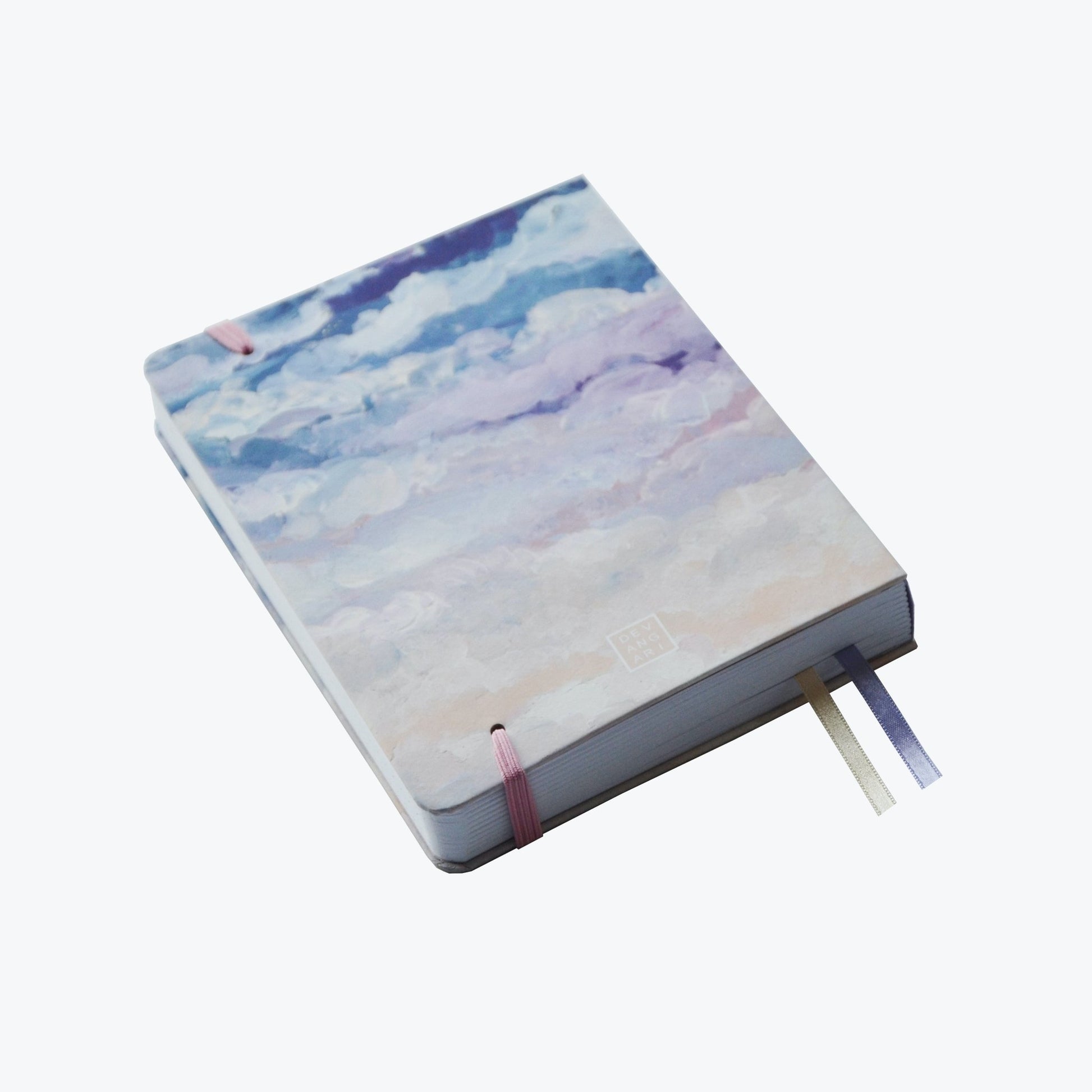 Carnet de Notes Clouds | Idéal pour Bullet Journal, 150g, A5 Pointillé - Devangari - art - millenotes