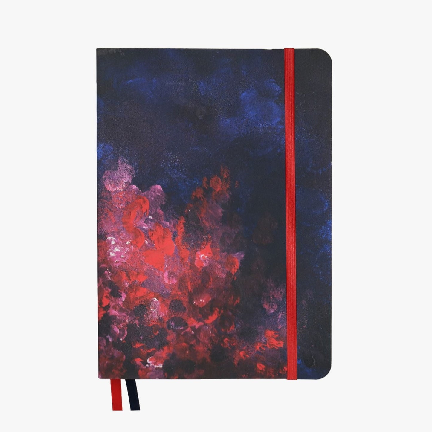 Carnet de Notes | Fire in the Night | Idéal pour Bullet Journal, A5 Pointillé 120g - Devangari - art - millenotes