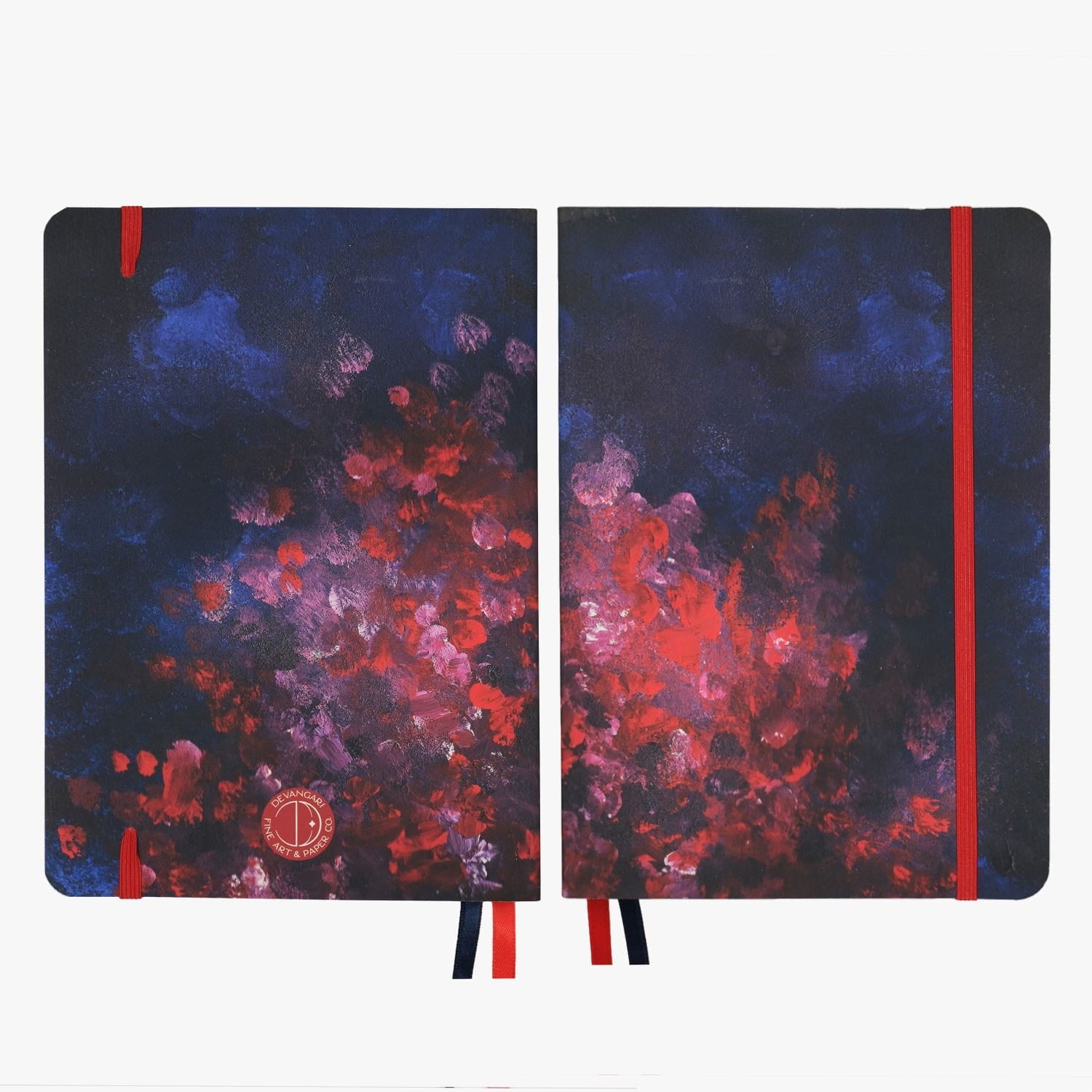 Carnet de Notes | Fire in the Night | Idéal pour Bullet Journal, A5 Pointillé 120g - Devangari - art - millenotes