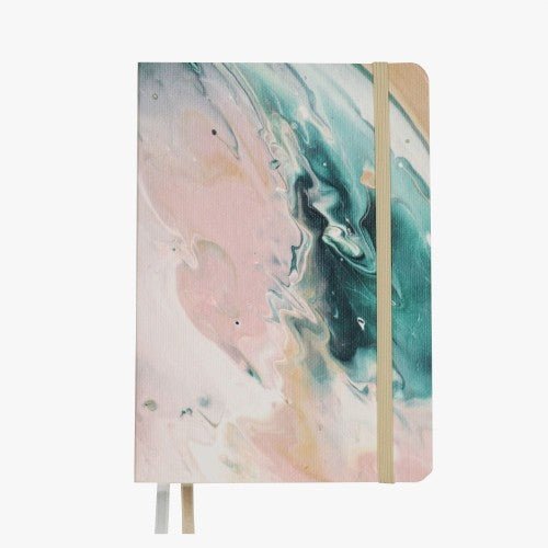 Carnet de Notes Pink Coast | Idéal pour Bullet Journal, A5 Pointillé 120g - Devangari - art - millenotes