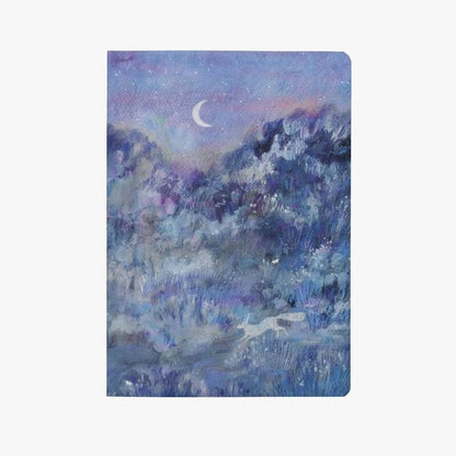 Carnet de Notes Reliure Otabind | Night Meadow | bujo, A5 Pointillé 120g - Devangari - art - millenotes