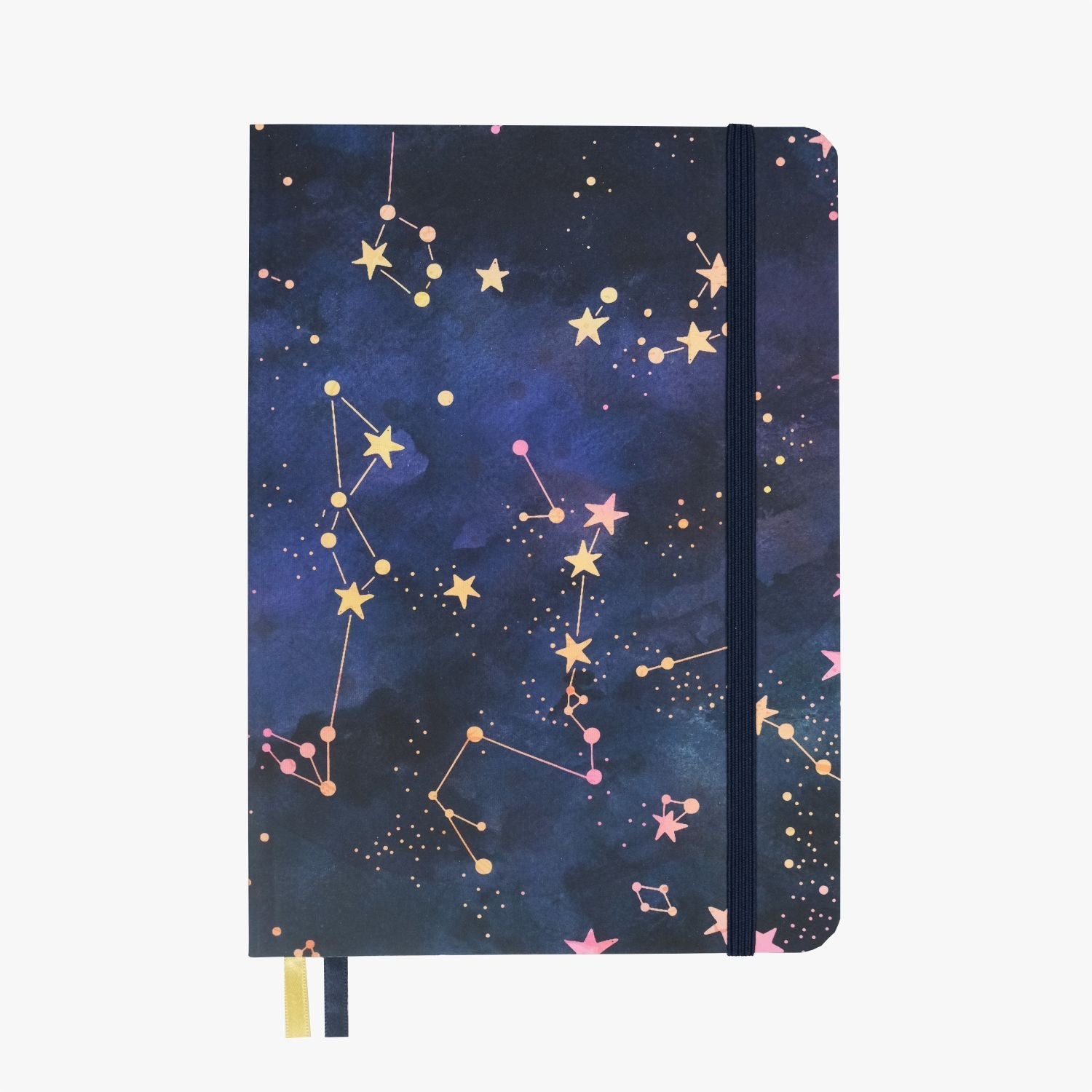 Carnet de Notes Shimmering Stars | Idéal pour Bullet Journal, A5 Pointillé 120g - Devangari - art - millenotes