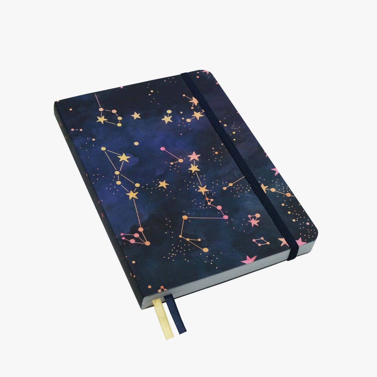 Carnet de Notes Shimmering Stars | Idéal pour Bullet Journal, A5 Pointillé 120g - Devangari - art - millenotes