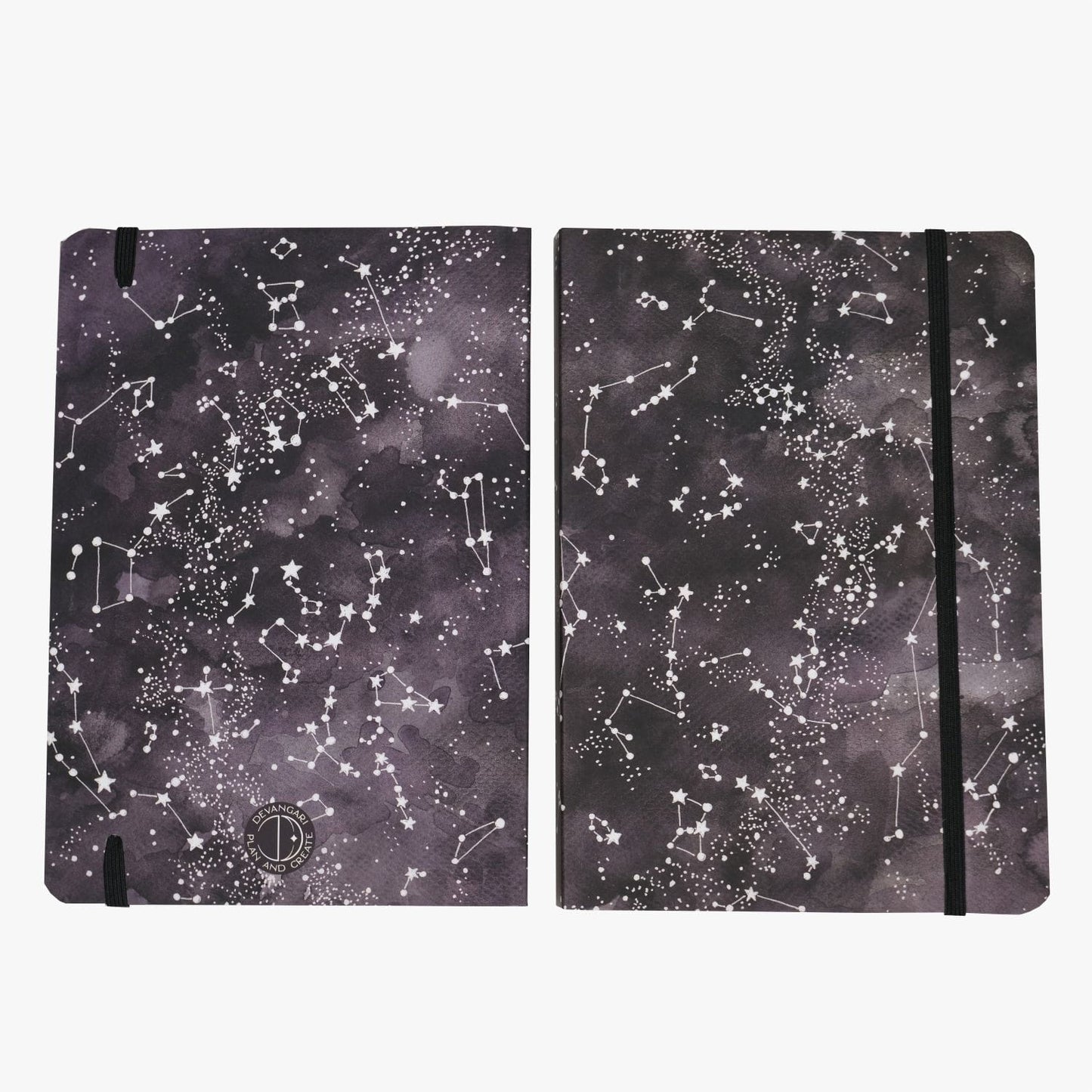 Carnet de Notes Starry Night | Idéal pour Bullet Journal, A5 Pointillé 120g - Devangari - art - millenotes