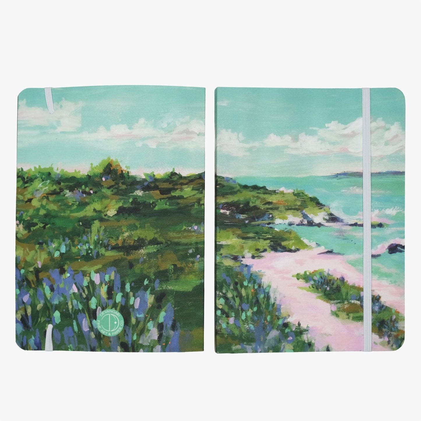 Carnet de Notes | Summer Coast | Idéal pour Bullet Journal, A5 Pointillé 120g - Devangari - art - millenotes