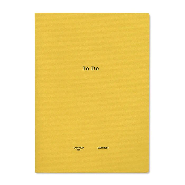 Carnet de notes - TO DO | Laconic Style Notebook - LACONIC - millenotes