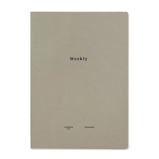 Carnet de notes - WEEKLY | Laconic Style Notebook - LACONIC - millenotes