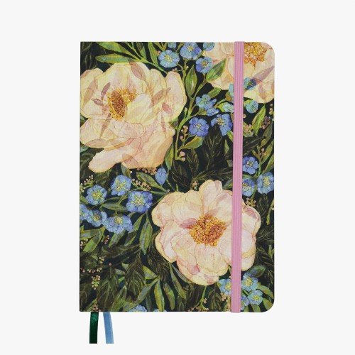 Carnet de Notes | Wildflower Whispers | Idéal pour Bullet Journal, A5 Pointillé 120g - Devangari - art - millenotes