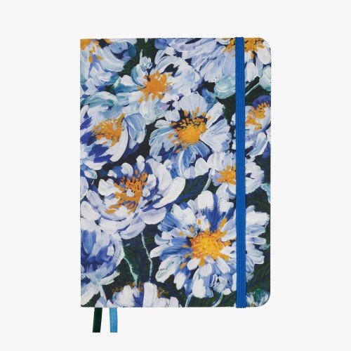 Carnet de Notes | Windy Daisies | Idéal pour Bullet Journal, A5 Pointillé 120g - Devangari - art - millenotes