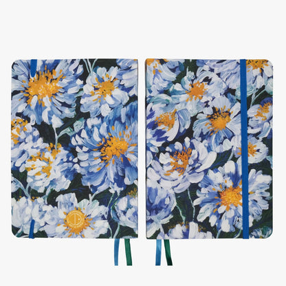 Carnet de Notes | Windy Daisies | Idéal pour Bullet Journal, A5 Pointillé 120g - Devangari - art - millenotes