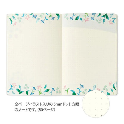 Carnet illustré Yuru Log B6 | MIDORI | Floral - Midori - millenotes