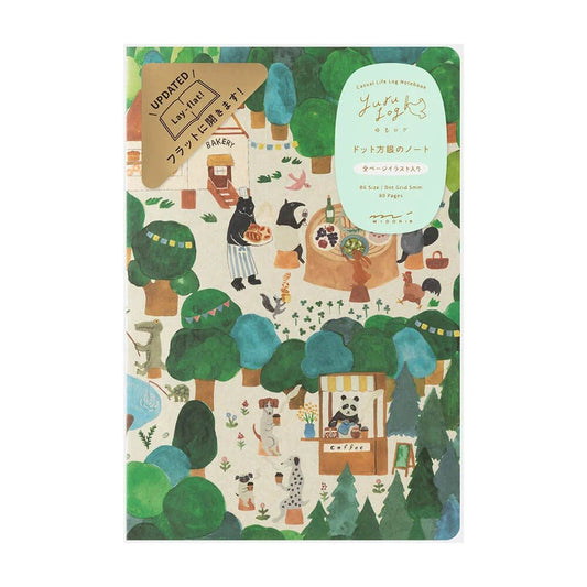 Carnet illustré Yuru Log B6 | MIDORI | Forest Animal - Midori - millenotes