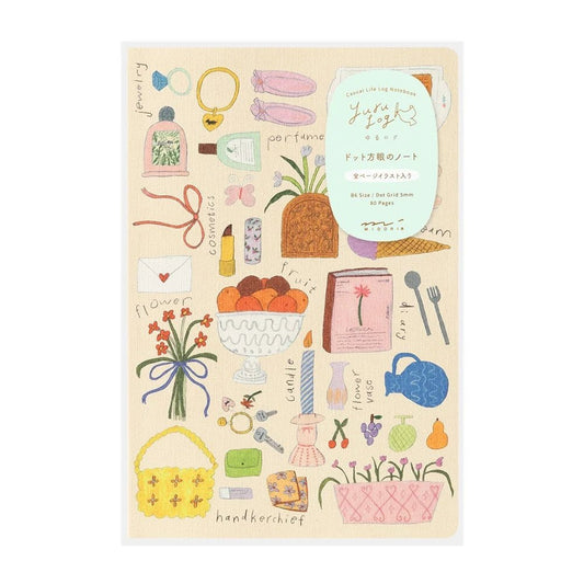 Carnet illustré Yuru Log B6 | MIDORI | My Life - Midori - millenotes