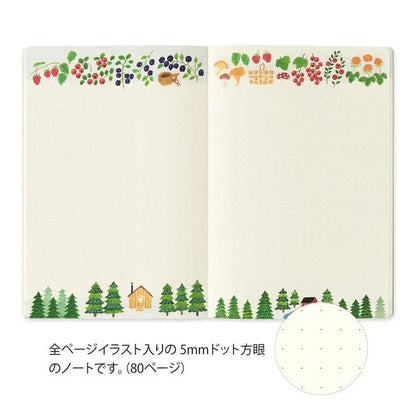 Carnet illustré Yuru Log B6 | MIDORI | Scandinavia - Midori - millenotes