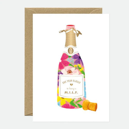 Carte de voeux | Anniversaire | MILF Bottle - All The Ways To Say - millenotes
