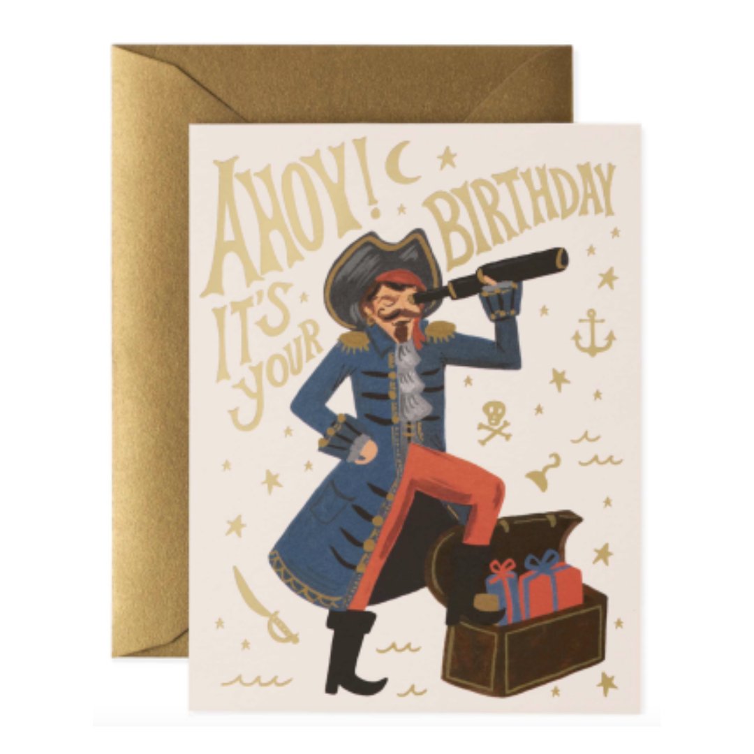 Carte de voeux | Anniversaire | Pirate - Rifle Paper Co. - millenotes