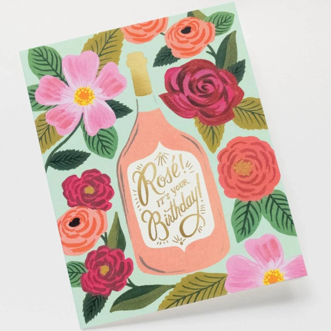 Carte de voeux | Anniversaire | Rosé All Day - Rifle Paper Co. - millenotes