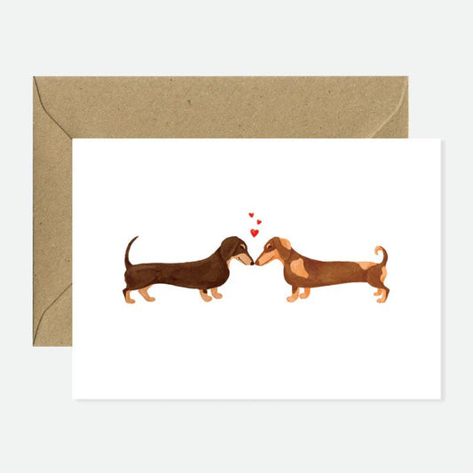 Carte de vœux ATWTS | Amour et Amitié | Dachshund Lovers - All The Ways To Say - millenotes