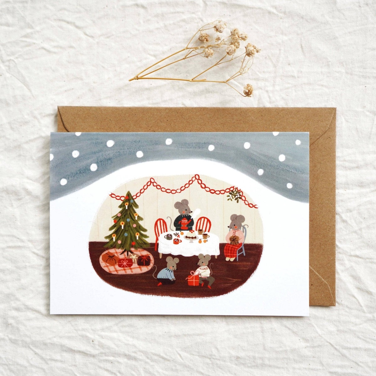 Carte de voeux | Noël | Och Monika | Christmas in the Mouse House - Och Monika - millenotes