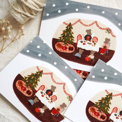 Carte de voeux | Noël | Och Monika | Christmas in the Mouse House - Och Monika - millenotes