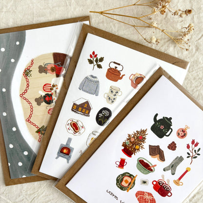 Carte de voeux | Noël | Och Monika | Christmas in the Mouse House - Och Monika - millenotes