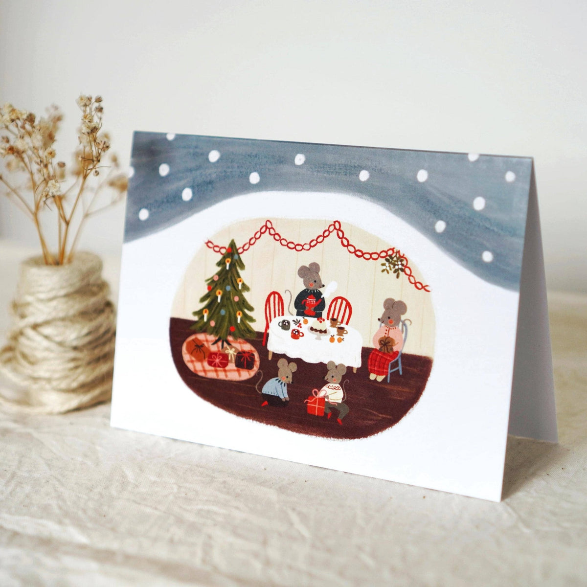 Carte de voeux | Noël | Och Monika | Christmas in the Mouse House - Och Monika - millenotes