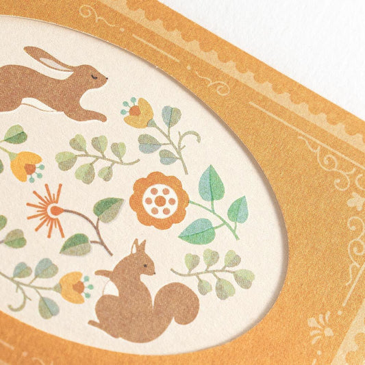 Cartes à message japonaises | Antik Piac | Les Lapins Orangés - NB Co Ltd - millenotes