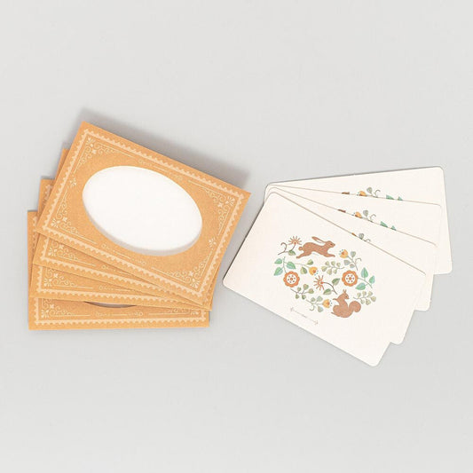 Cartes à message japonaises | Antik Piac | Les Lapins Orangés - NB Co Ltd - millenotes