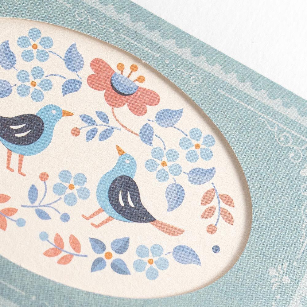 Cartes à message japonaises | Antik Piac | L’Oiseau Bleu - NB Co Ltd - millenotes