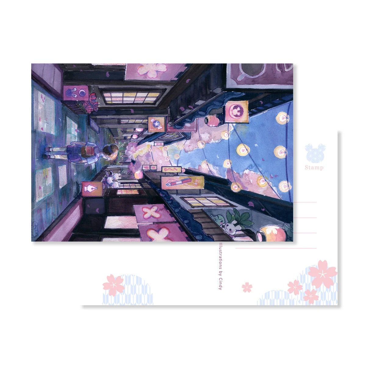 Cartes Postales Esterbrook x SAKURADRAGON | Sakura Street (Lot de 3) - Esterbrook - millenotes
