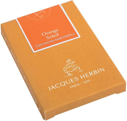 Cartouches d'encre Essentielles Jacques HERBIN | Orange soleil - Jacques Herbin - millenotes