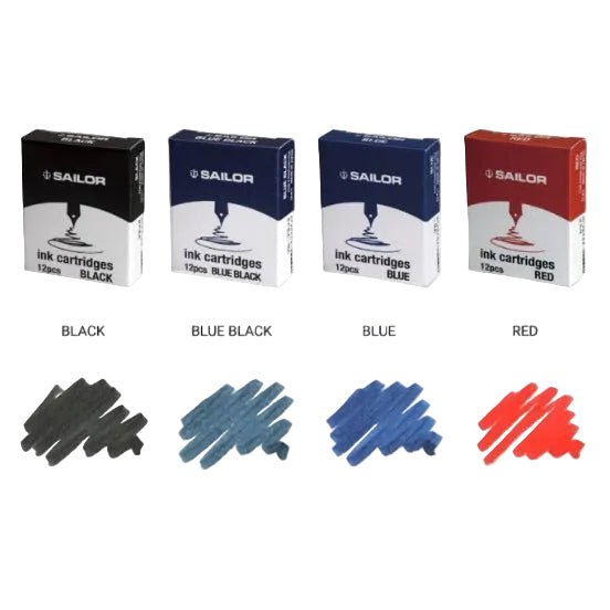 Cartouches d'encre Sailor | JENTLE - Sailor - Noir - millenotes