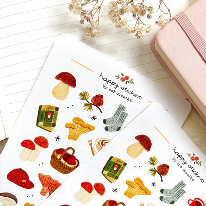Stickers décoratifs | Och Monika | Mushroom Picking