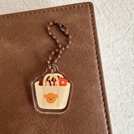 Charm en acrylique | Bloom Paper Studio | Teddy's Planner - Bloom Paper Studio - millenotes