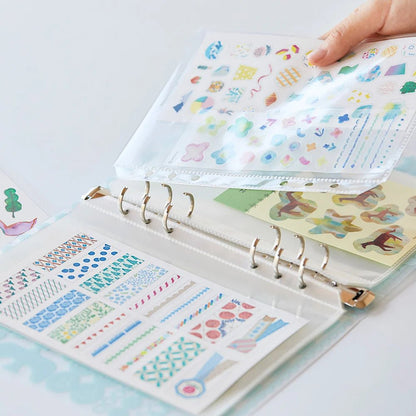 Classeur de rangement pour stickers OTONA | KING JIM - KING JIM - 10 pochettes supplémentaires – Format carte - millenotes