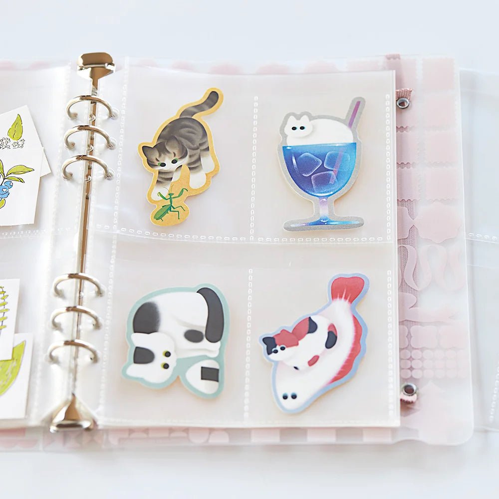 Classeur de rangement pour stickers OTONA | KING JIM - KING JIM - 10 pochettes supplémentaires – Format carte - millenotes
