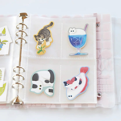 Classeur de rangement pour stickers OTONA | KING JIM - KING JIM - 10 pochettes supplémentaires – Format carte - millenotes