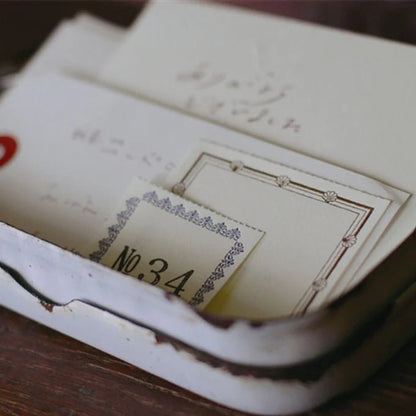 Classiky Letterpress Label Book | Carnet d’Étiquettes - Classiky - Marron - millenotes